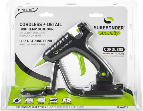 Surebonder Cordless Mini 20 Watt Detail Glue Gun- - CI-195F - 018239361519 Surebonder Cordless Mini 20 Watt Detail Glue Gun- - CI-195F - 018239361519