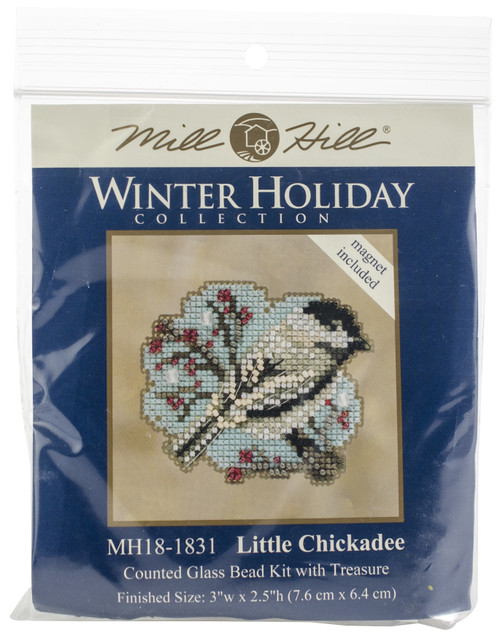 Mill Hill Counted Cross Stitch Ornament Kit 3"X2.5"-Little Chickadee-Perforated Paper - MH181831 - 098063119999