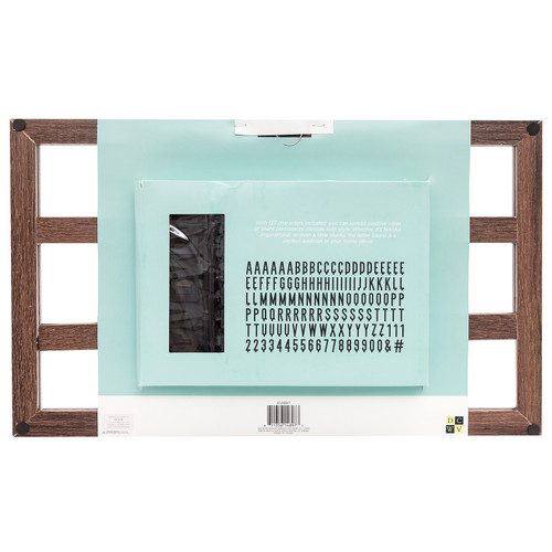 DCWV Backless Letterboard 20"X12"-Walnut - 614897 DCWV Backless Letterboard 20"X12"-Walnut - 614897