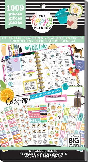 Happy Planner Sticker Value Pack-Planner Essentials, 1009/Pkg - PPSV-113