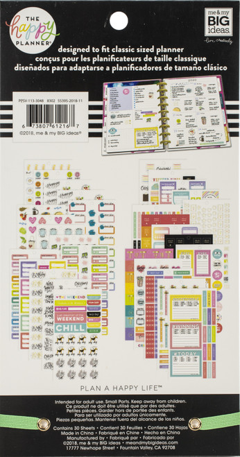 Happy Planner Sticker Value Pack-Planner Essentials, 1009/Pkg - PPSV-113 Happy Planner Sticker Value Pack-Planner Essentials, 1009/Pkg - PPSV-113