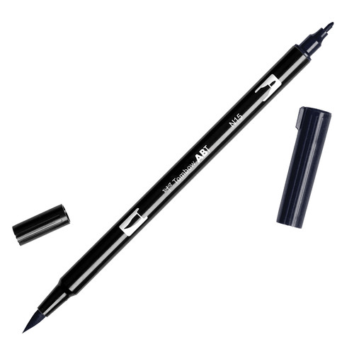 Tombow Dual Brush Marker Open Stock-N15 Black - DBP-56621