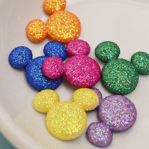 Dress It Up Licensed Embellishments-Disney Glitter Mickey - DIULBTN-9007 Dress It Up Licensed Embellishments-Disney Glitter Mickey - DIULBTN-9007