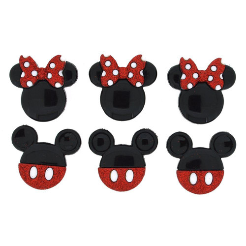 Dress It Up Licensed Embellishments-Disney Mickey & Minnie - DIULBTN-7718