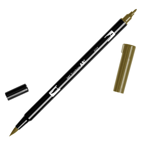 Tombow Dual Brush Marker Open Stock-027 Dark Ochre - DBP-56504 - 085014565042