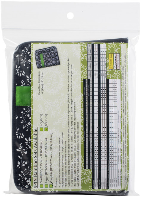 ChiaoGoo SPIN Bamboo Interchangeable Tips 5" Set - Complete-Complete - 2500-C