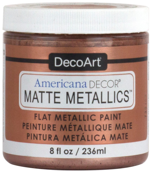DecoArt Americana Decor Matte Metallics 8oz-Rose Gold - ADMMT-01 - 766218104755