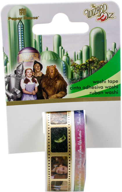 Paper House Washi Tape 2/Pkg-Wizard Of Oz, 15mmx10m and 5mmx10m - STWA0021 - 767636822511 Paper House Washi Tape 2/Pkg-Wizard Of Oz, 15mmx10m and 5mmx10m - STWA0021 - 767636822511