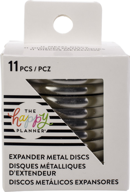 Happy Planner Metal Expander (BIG) Discs 1.75" 11/Pkg-Silver - RIND-02 - 673808005234