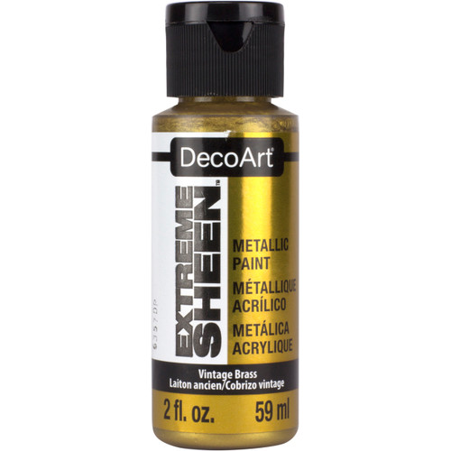 DecoArt Extreme Sheen Paint 2oz-Vintage Brass - DPM-05 - 766218096906