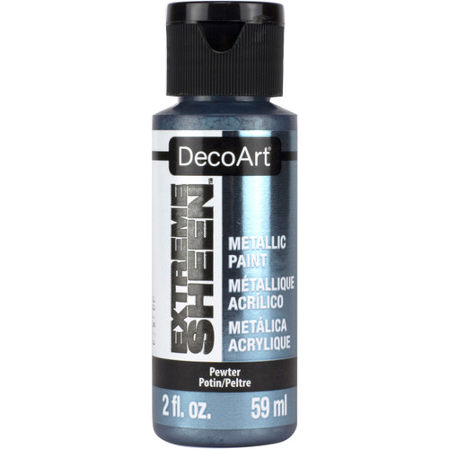 DecoArt Extreme Sheen Paint 2oz-Pewter - DPM-12 - 766218096975