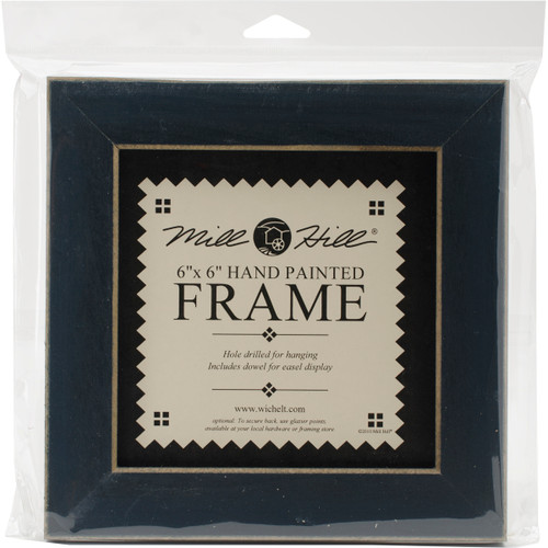 Mill Hill Wooden Frame 6"X6"-Matte Blue - GBFRM-2 - 840592091914 Mill Hill Wooden Frame 6"X6"-Matte Blue - GBFRM-2 - 840592091914