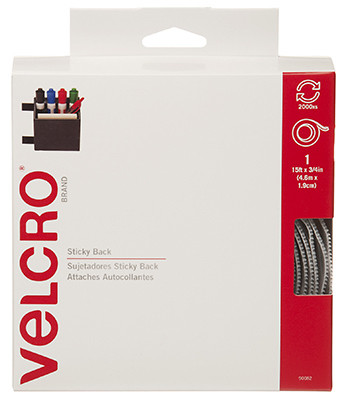 VELCRO(R) Brand Sticky Back Tape .75X15'-White - 90082 - 075967900823