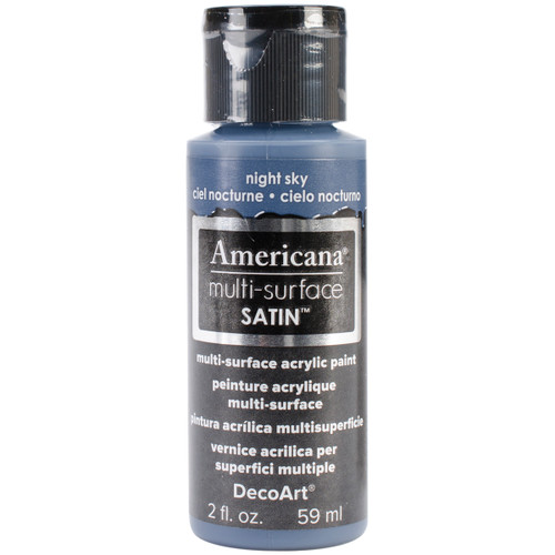 DecoArt Americana Multi-Surface Satin Acrylic Paint 2oz-Night Sky - DA5-30-29 - 766218065452
