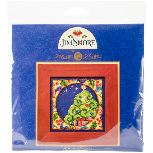 Mill Hill/Jim Shore Counted Cross Stitch Kit 5"X5"-Tree (18 Count) - JS304104 - 098063590545