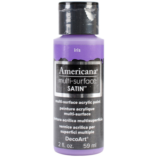 DecoArt Americana Multi-Surface Satin Acrylic Paint 2oz-Iris - DA5-30-31 - 766218065476