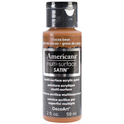 DecoArt Americana Multi-Surface Satin Acrylic Paint 2oz-Cocoa Bean - DA5-30-35 - 766218065513