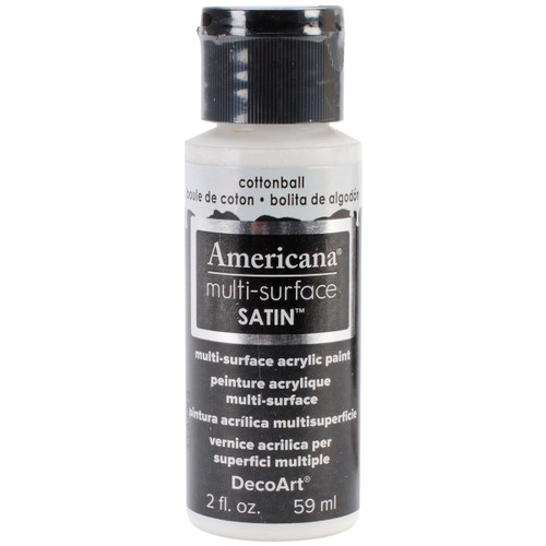 DecoArt Americana Multi-Surface Satin Acrylic Paint 2oz-Cotton Ball - DA5-30-00 - 766218065162