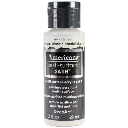 DecoArt Americana Multi-Surface Satin Acrylic Paint 2oz-White Birch - DA5-30-01 - 766218065179 DecoArt Americana Multi-Surface Satin Acrylic Paint 2oz-White Birch - DA5-30-01 - 766218065179