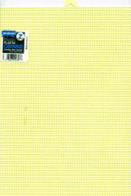 12 Pack - Zehrco-Giancola Plastic Canvas 7 Count 13.5"X10.5"-Yellow - 33900-6 - 850021774127