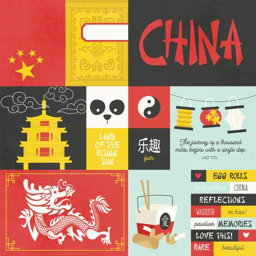 25 Pack - Say Cheese Epic Double-Sided Cardstock 12"X12"-China - 5A0022JR-1G5DT