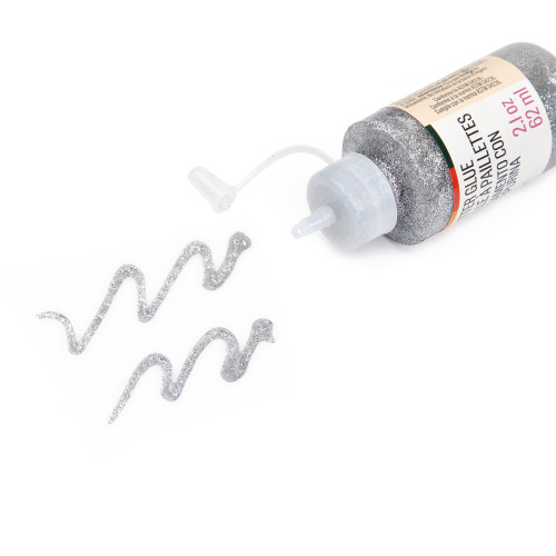 12 Pack - CousinDIY Glitter Glue 2.1oz-SIlver - 5A002XX4-5078