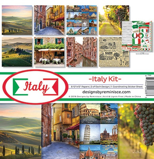 3 Pack - Reminisce Collection Kit 12"X12"-Italy - IT200 - 819442026833
