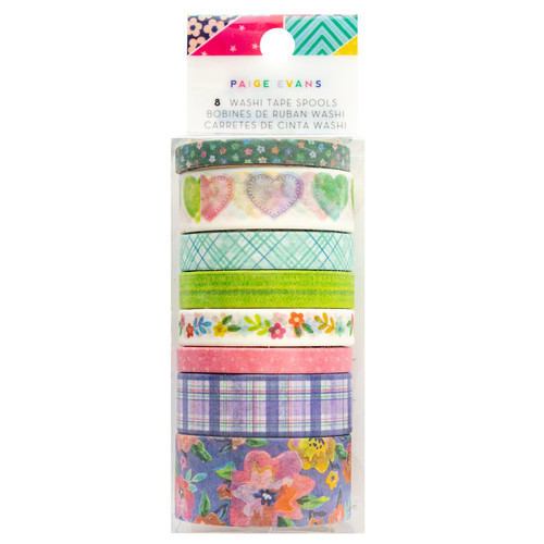 3 Pack - Paige Evans Blooming Wild Washi Tape-8/Pkg - PE014051 - 718813174312