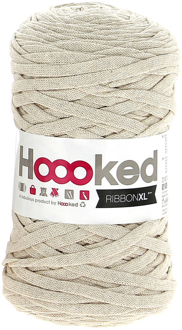 3 Pack - Hoooked Ribbon XL Yarn-Sandy Ecru - RXL-33 - 8718503945101
