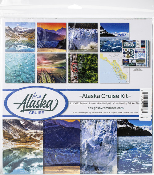 3 Pack - Reminisce Collection Kit 12"X12"-Alaska Cruise - ALC200 - 819442029087