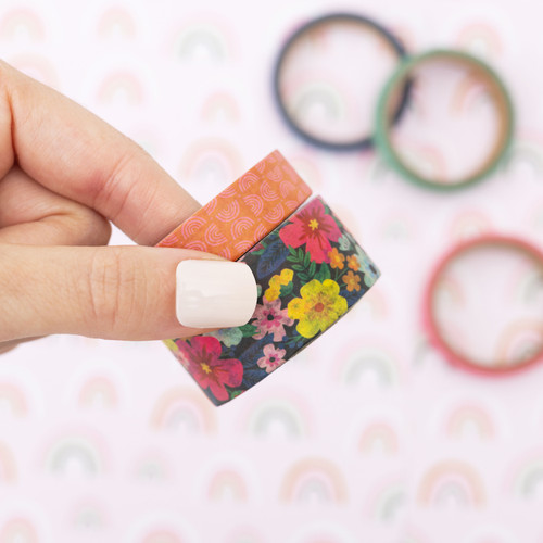 3 Pack - Jen Hadfield Stardust Washi Tape 8/Pkg-W/Silver Foil - JH013806