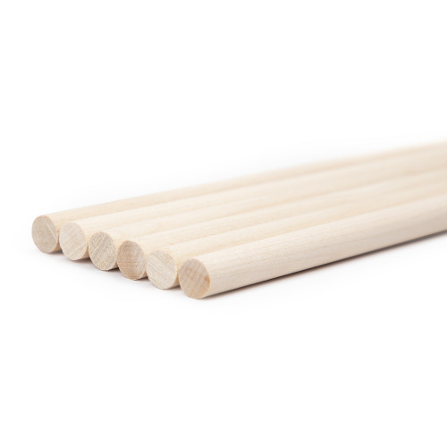 3 Pack - CousinDIY Wood Dowel Rod 3/8"X12" 6/Pkg-Natural - 5A002XSL-1GYHM