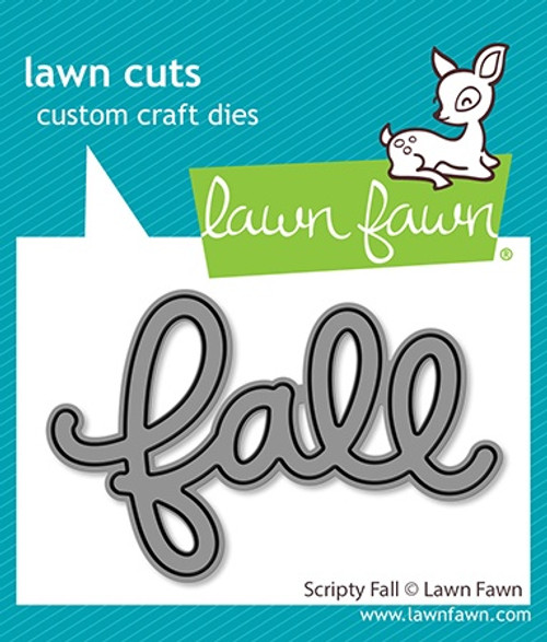 3 Pack - Lawn Cuts Custom Craft Dies-Scripty Fall - 5A0036G7-1H7N0 - 783385670852