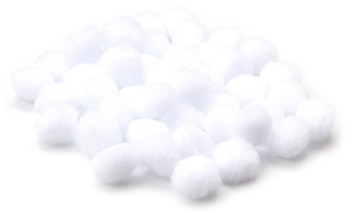 6 Pack - CousinDIY Pom-Poms .75" 45/Pkg-White - A50026LW-00797