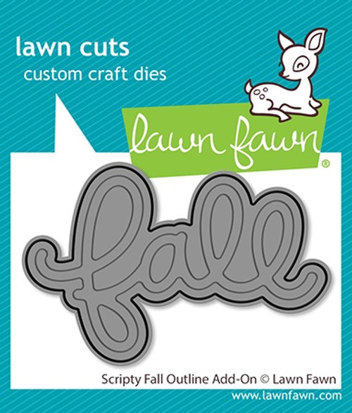 3 Pack - Lawn Cuts Custom Craft Dies-Scripty Fall - 5A0036GY-1H7MT - 783385670869