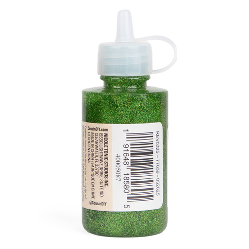 12 Pack - CousinDIY Glitter Glue 2.1oz-Laser Lime Green - 5A002XX4-5087