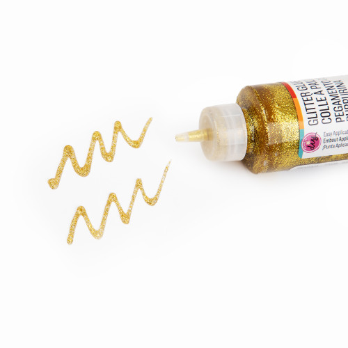12 Pack - CousinDIY Glitter Glue 2.1oz-Gold - 5A002XX4-5077