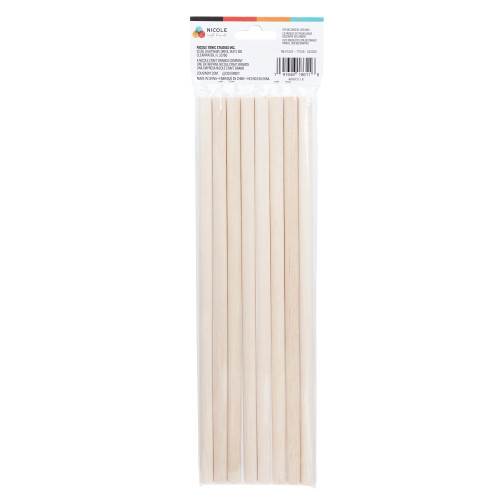 3 Pack - CousinDIY Wood Dowel Rod 7/16" X12" 8/Pkg-Natural - 5A002XTN-1GYM4