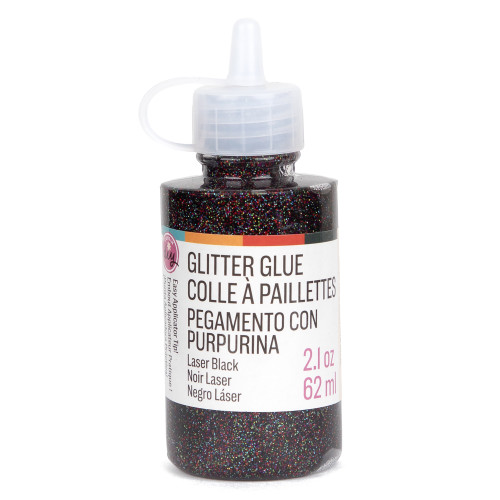 12 Pack - CousinDIY Glitter Glue 2.1oz-Laser Black - 5A002XX4-5083 - 191648185768