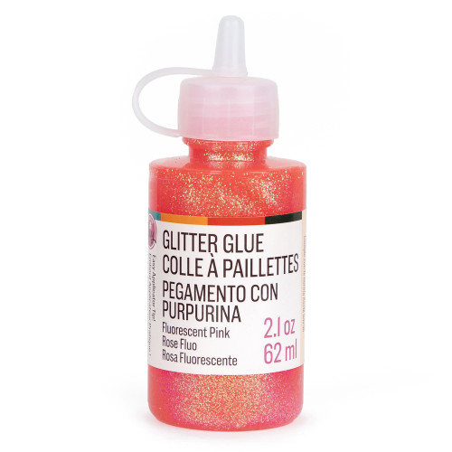 12 Pack - CousinDIY Glitter Glue 2.1oz-Fluorescent Pink - 5A002XX4-5085 - 191648185782