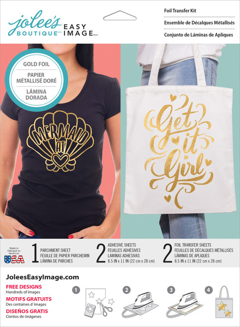3 Pack - Jolee's Boutique Easy Image Foil Transfer Kit-Gold - 8600167 - 015586001679
