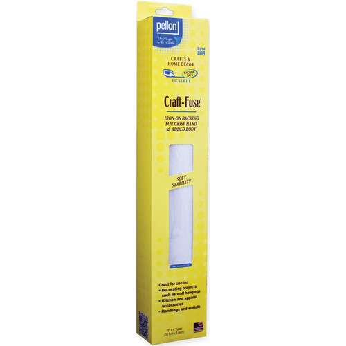 3 Pack - Pellon Craft-Fuse Iron-On Stabilizer-15"X4yd - 808PKG - 075269038347