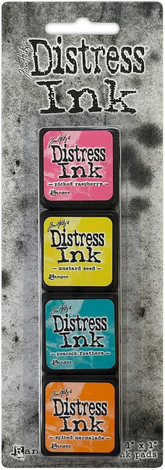2 Pack - Tim Holtz Distress Mini Ink Pads 4/Pkg-Kit 1 - TDPK-40316 - 789541040316