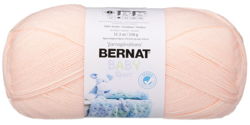 3 Pack - Bernat Baby Sport Big Ball Yarn - Solids-Peach Blossom - 163121-21510 - 057355311992