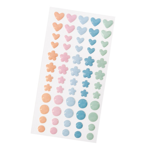 3 Pack - Gingham Garden Embellishment Buttons 20/Pkg-W/Gold Foil - CP014024