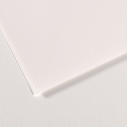 25 Pack - Canson Mi-Teintes Sheet 8.5"X11" 25/Pkg-White - 5A0036B0-1H7D0 - 3148955736043