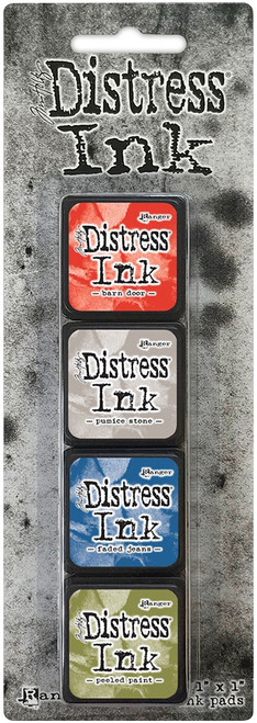 2 Pack - Tim Holtz Distress Mini Ink Pads 4/Pkg-Kit 5 - TDPK-40354 - 789541040354