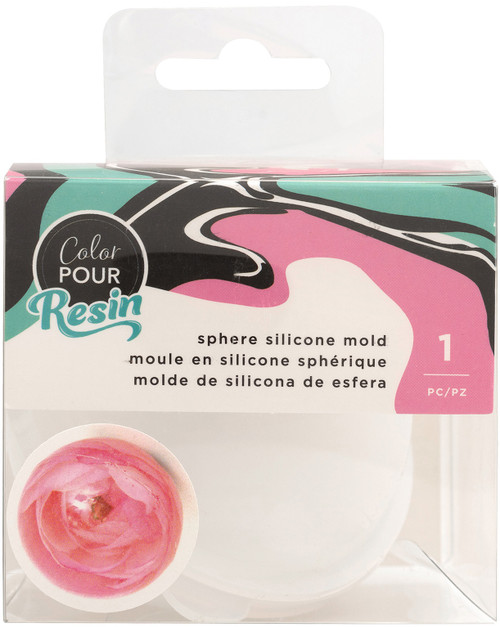 2 Pack - American Crafts Color Pour Resin Mold-Large Sphere - 359695 - 718813596954