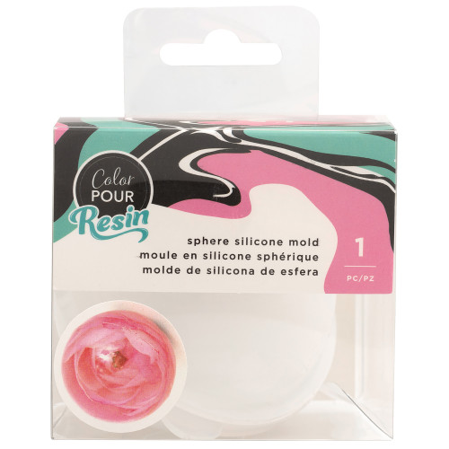 2 Pack - American Crafts Color Pour Resin Mold-Large Sphere - 359695 - 718813596954