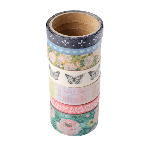 3 Pack - Maggie Holmes Woodland Grove Washi Tape 7/Pkg-W/Gold Foil Accents - MH021911